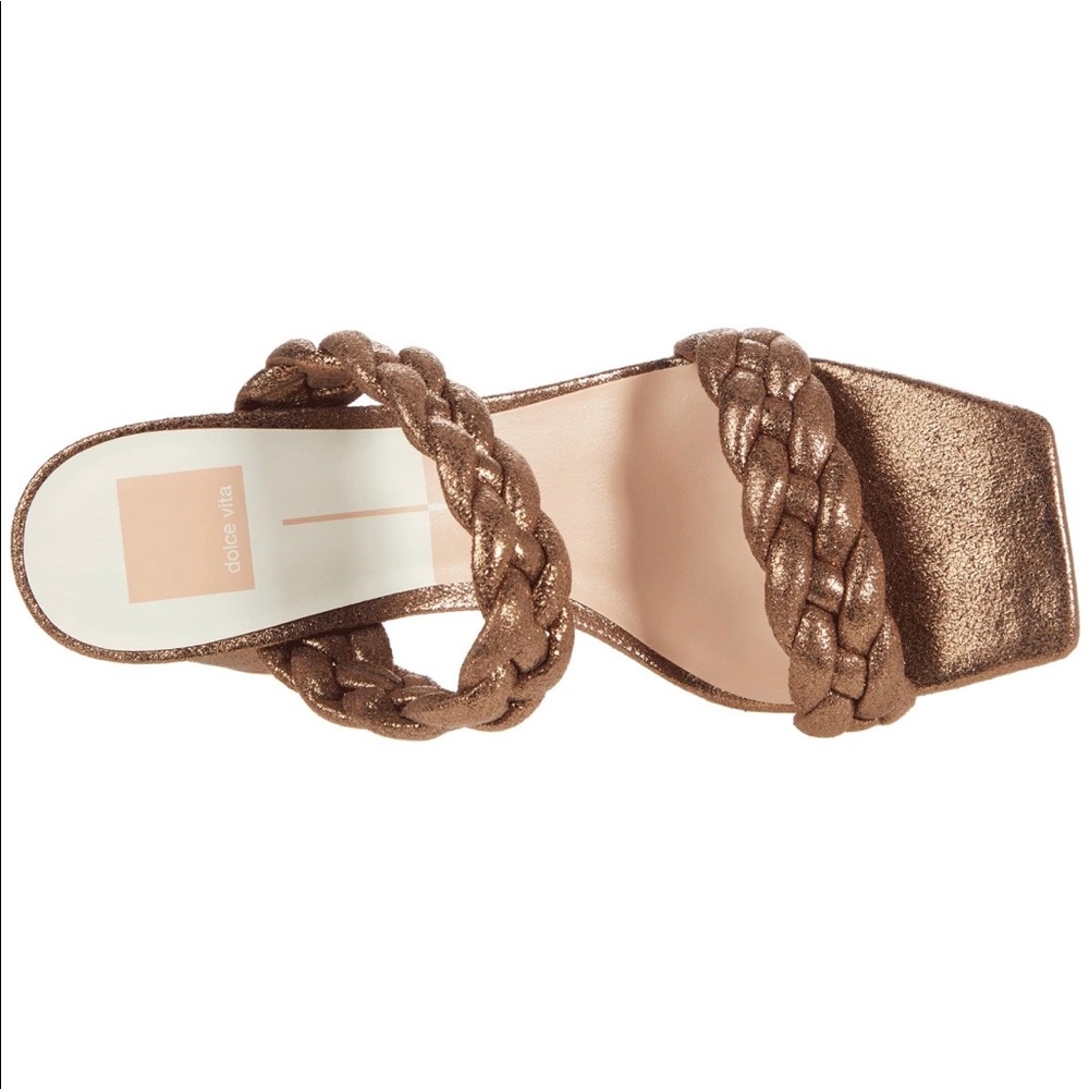 Dolce Vita Paily heeled sandal in rare color, Bronze, size 9